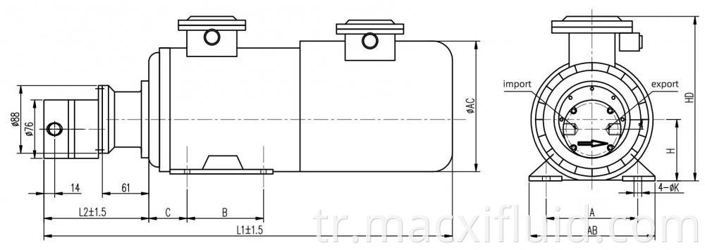 88 Variable Frequency Motor Micro Gear Pump